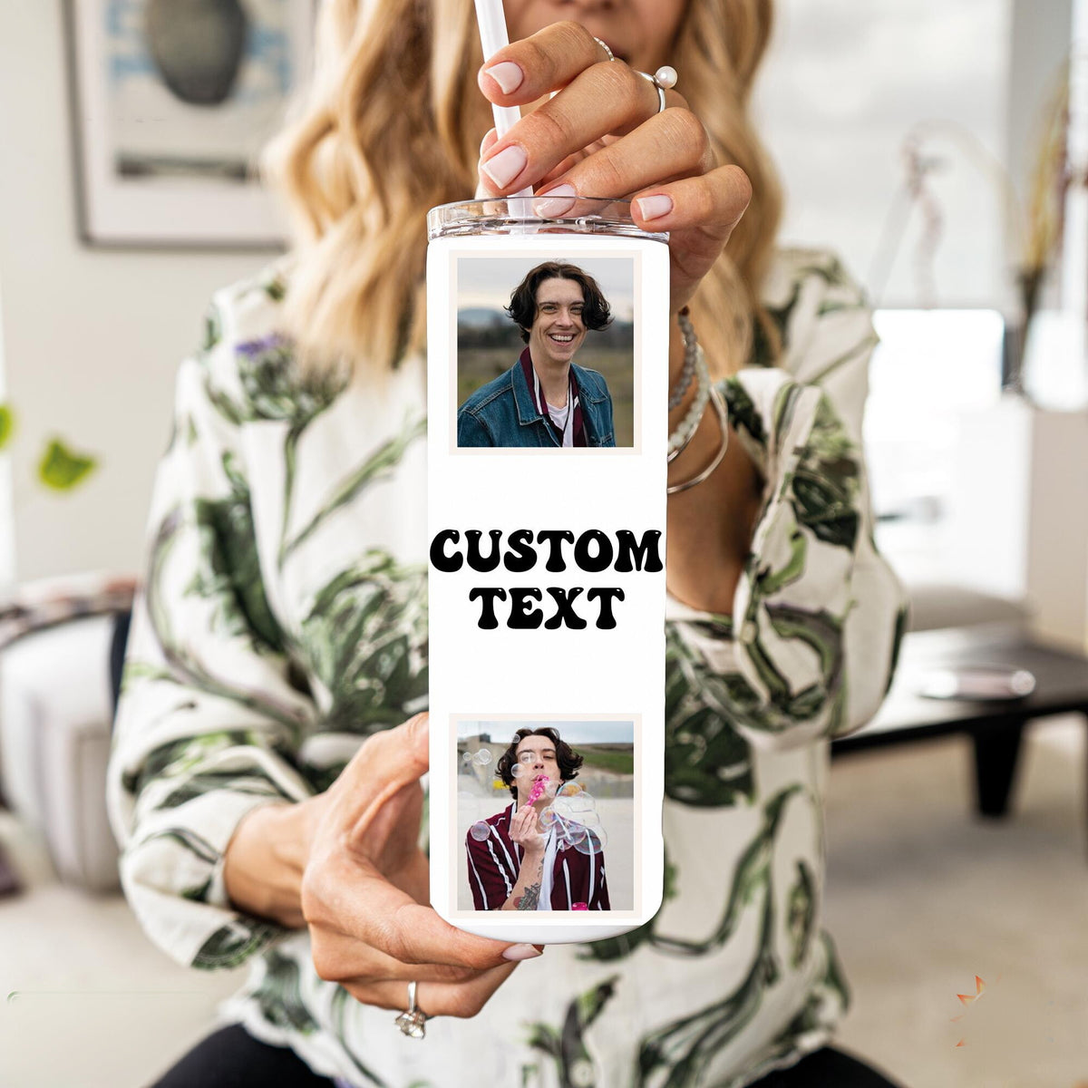 Custom Photo Tumbler | Personalized Family Photo Cup, Bridesmaid Gift, Collage Tumbler Cup | Photo Tumbler with Pictures | Birthday Gift