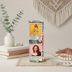 Custom Photo Tumbler with Floral Design | Personalized Picture Cup| Gift for Mom| Girlfriend Birthday Gift | Anniversary Gift for Her