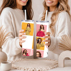 Personalized Photo Tumbler | Love You Gift Travel Mug | Custom Cup Birthday Gift for Girlfriend | Anniversary Gift | Valentine’s Day Gift