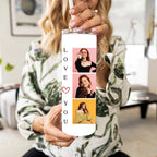 Personalized Photo Tumbler | Love You Gift Travel Mug | Custom Cup Birthday Gift for Girlfriend | Anniversary Gift | Valentine’s Day Gift