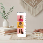 Personalized Photo Tumbler | Love You Gift Travel Mug | Custom Cup Birthday Gift for Girlfriend | Anniversary Gift | Valentine’s Day Gift