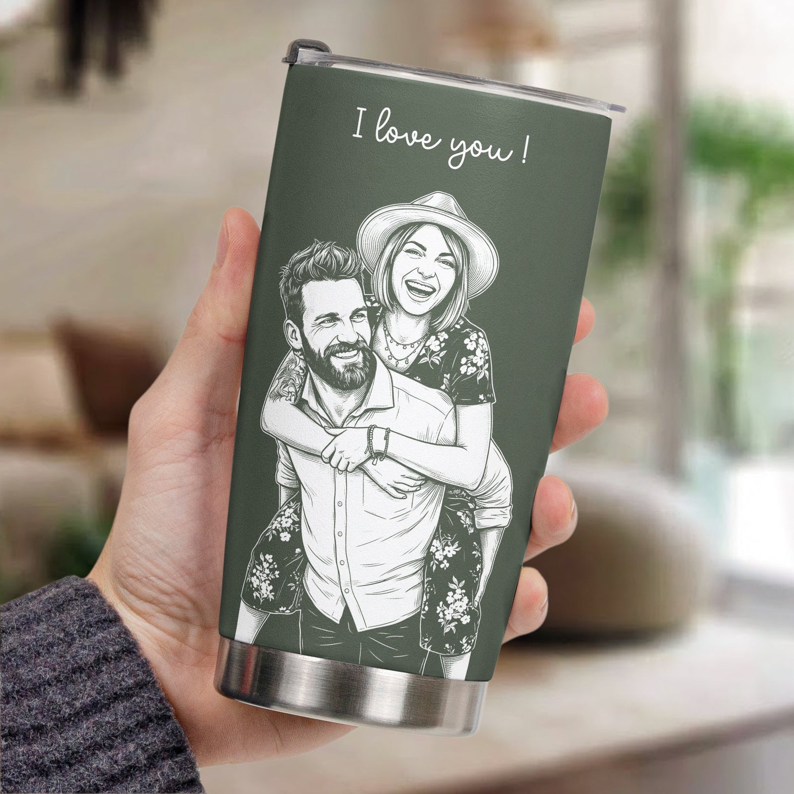 Custom-Couple-Photo-Sketch-Line-Art-Anniversary-Gift-For-Him-Her-Personalized-Tumbler-Cup-4