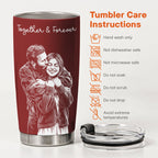 Custom-Couple-Photo-Sketch-Line-Art-Anniversary-Gift-For-Him-Her-Personalized-Tumbler-Cup-6