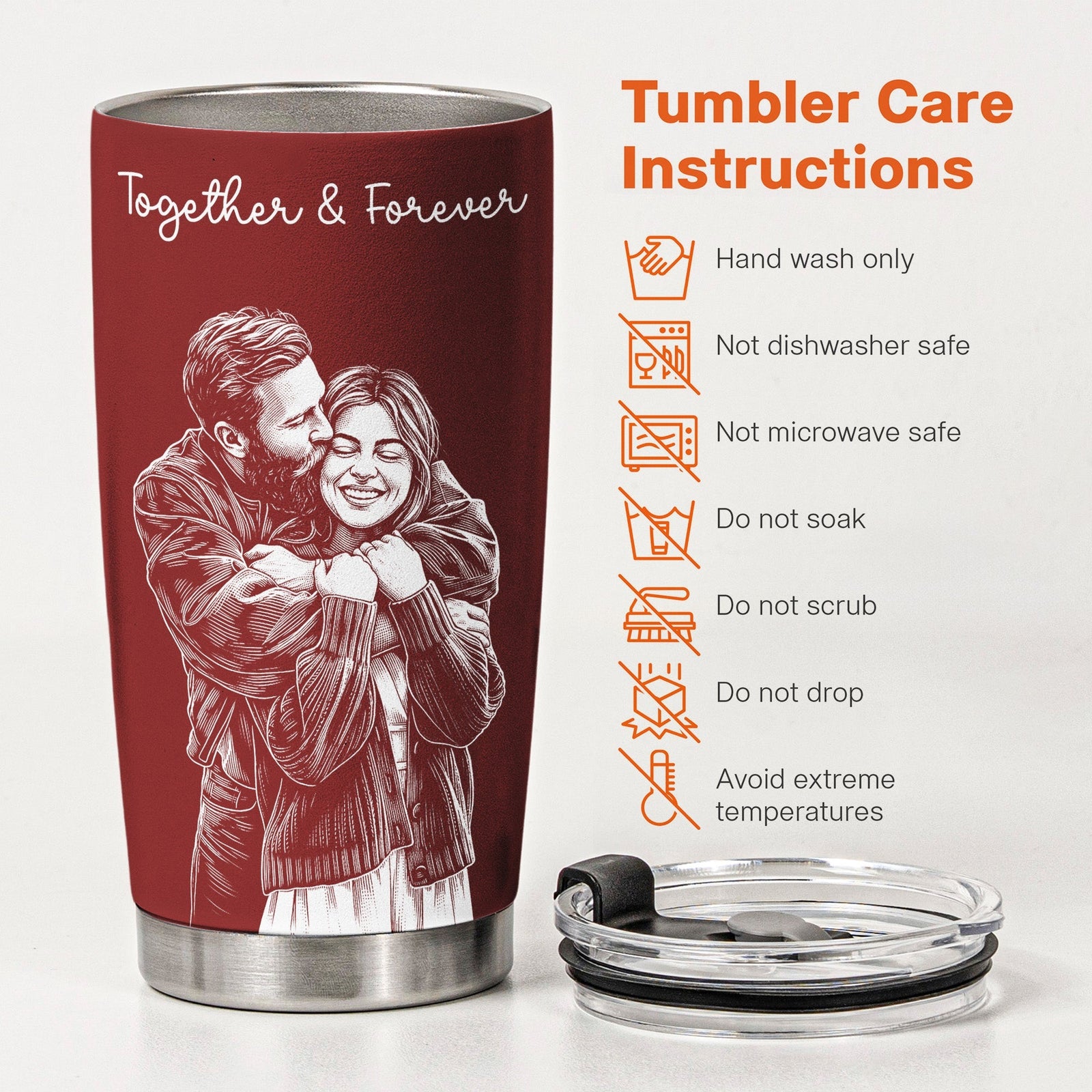 Custom-Couple-Photo-Sketch-Line-Art-Anniversary-Gift-For-Him-Her-Personalized-Tumbler-Cup-6